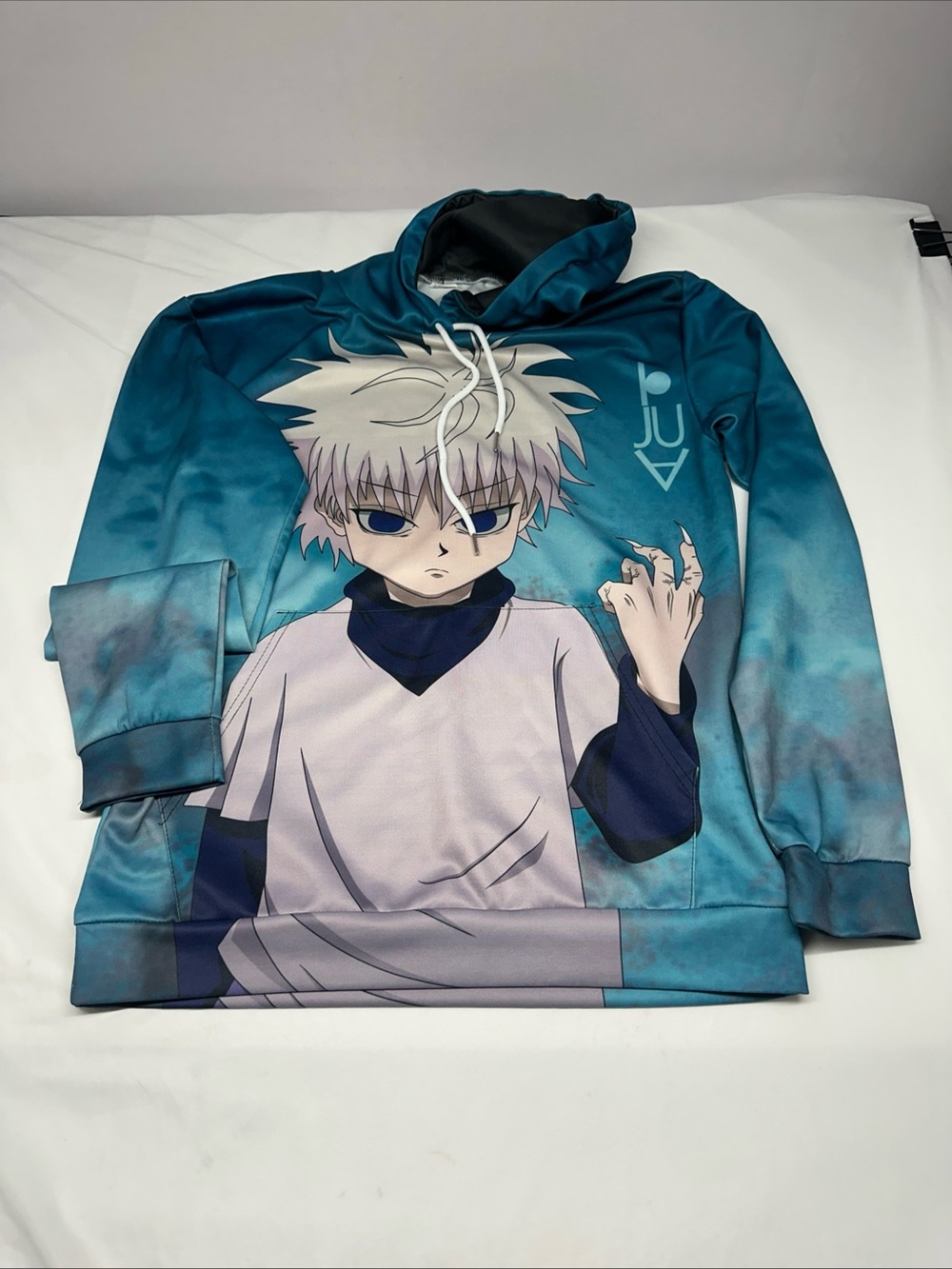 Teal Graphic Crewneck Sweatshirt - Men Sweater